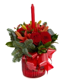 Red Christmas Hand Tied