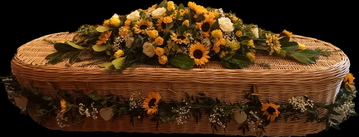 F227 Garland + Coffin Spray